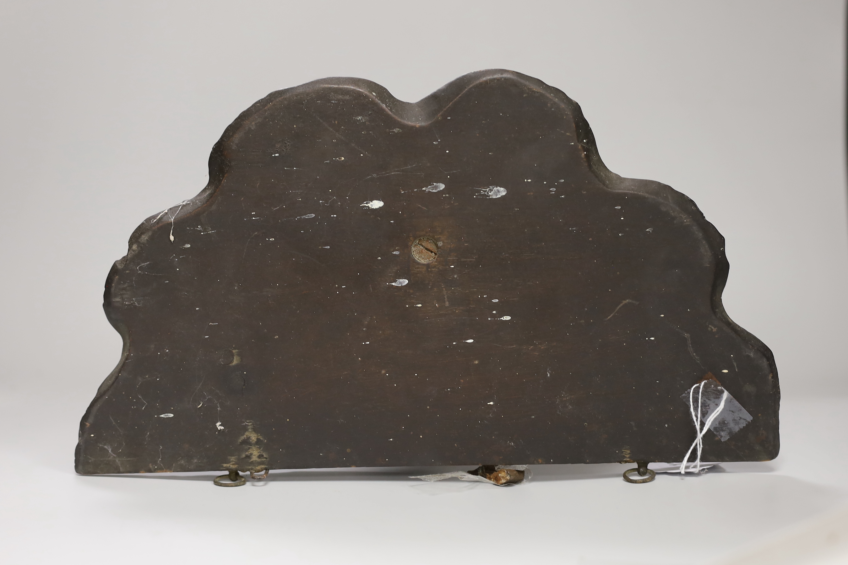 A Venetian carved wood putti wall bracket or sconce, 33cm high